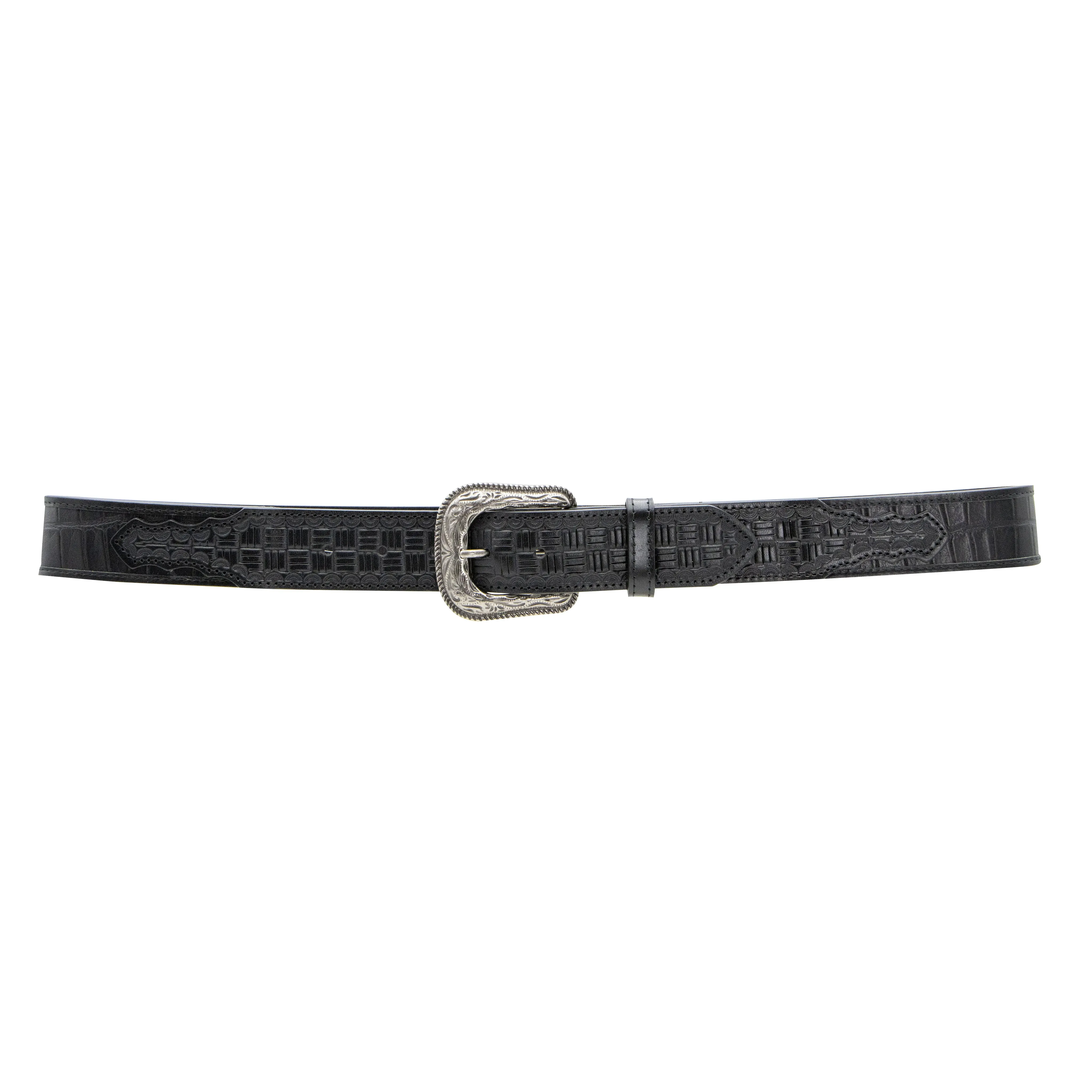 1 1/2" Exotic Alligator Print with Checkered Billets Belt