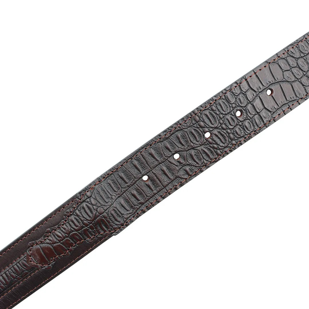 1 1/2" Exotic Inlay with Alligator Billets Belt