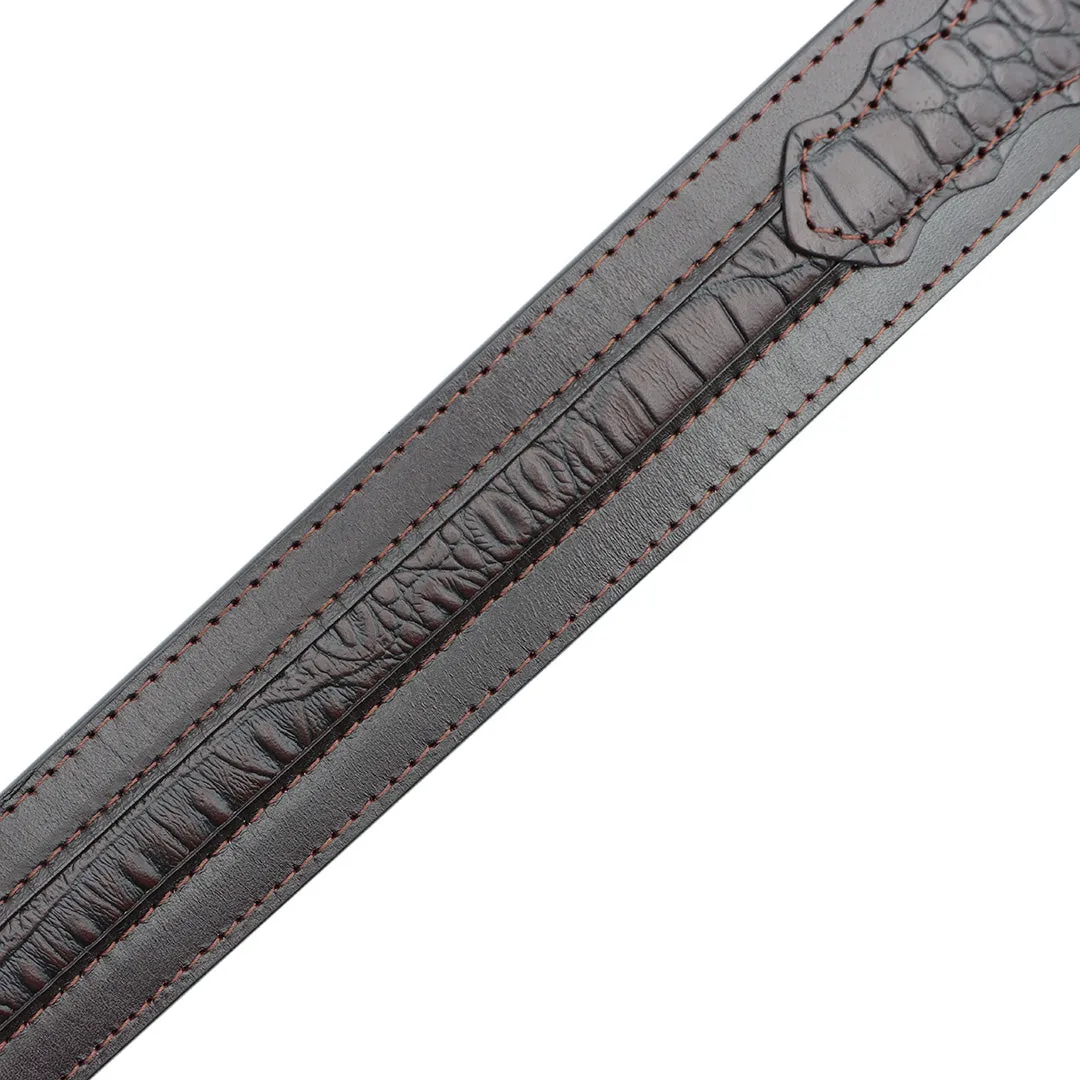 1 1/2" Exotic Inlay with Alligator Billets Belt