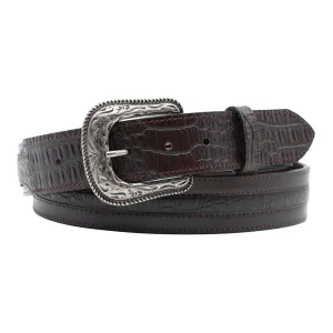 1 1/2" Exotic Inlay with Alligator Billets Belt