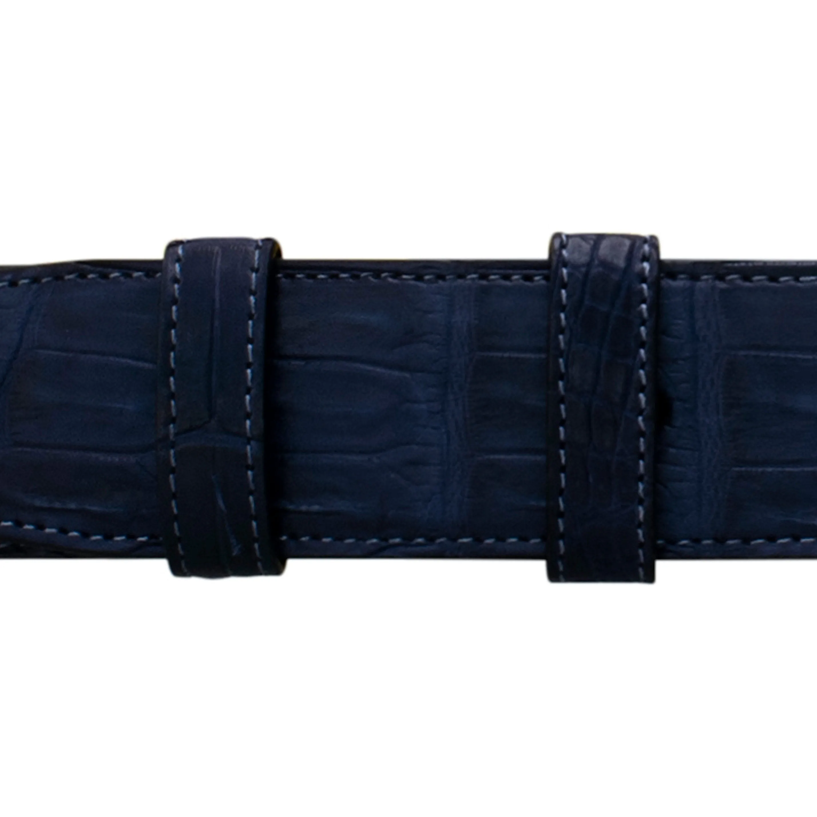 1 1/2" Midnight Classic Belt with Crawford Casual Buckle in Polished Nickel