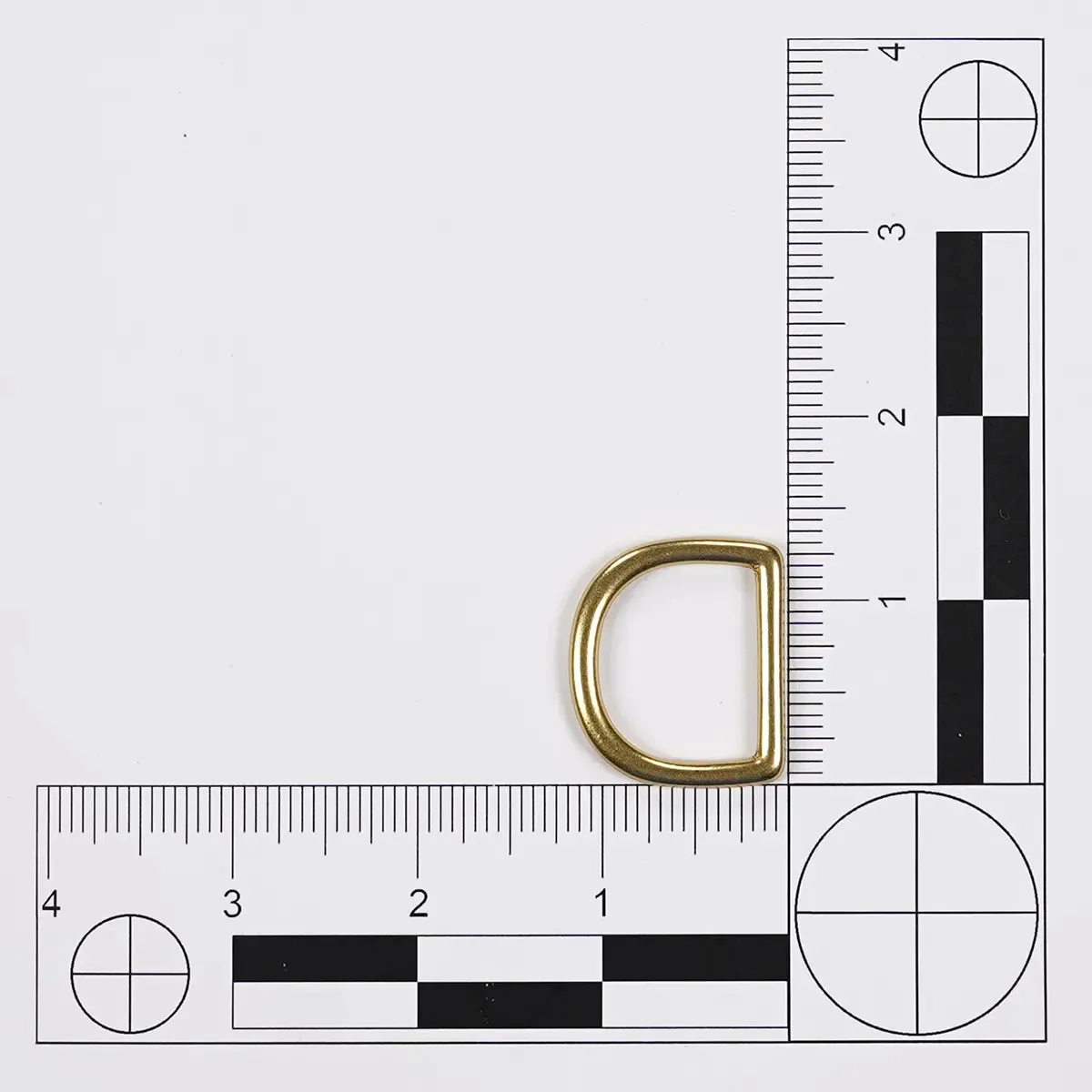 1 Inch Solid Brass D-Ring