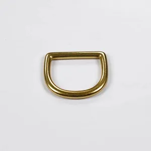 1 Inch Solid Brass D-Ring