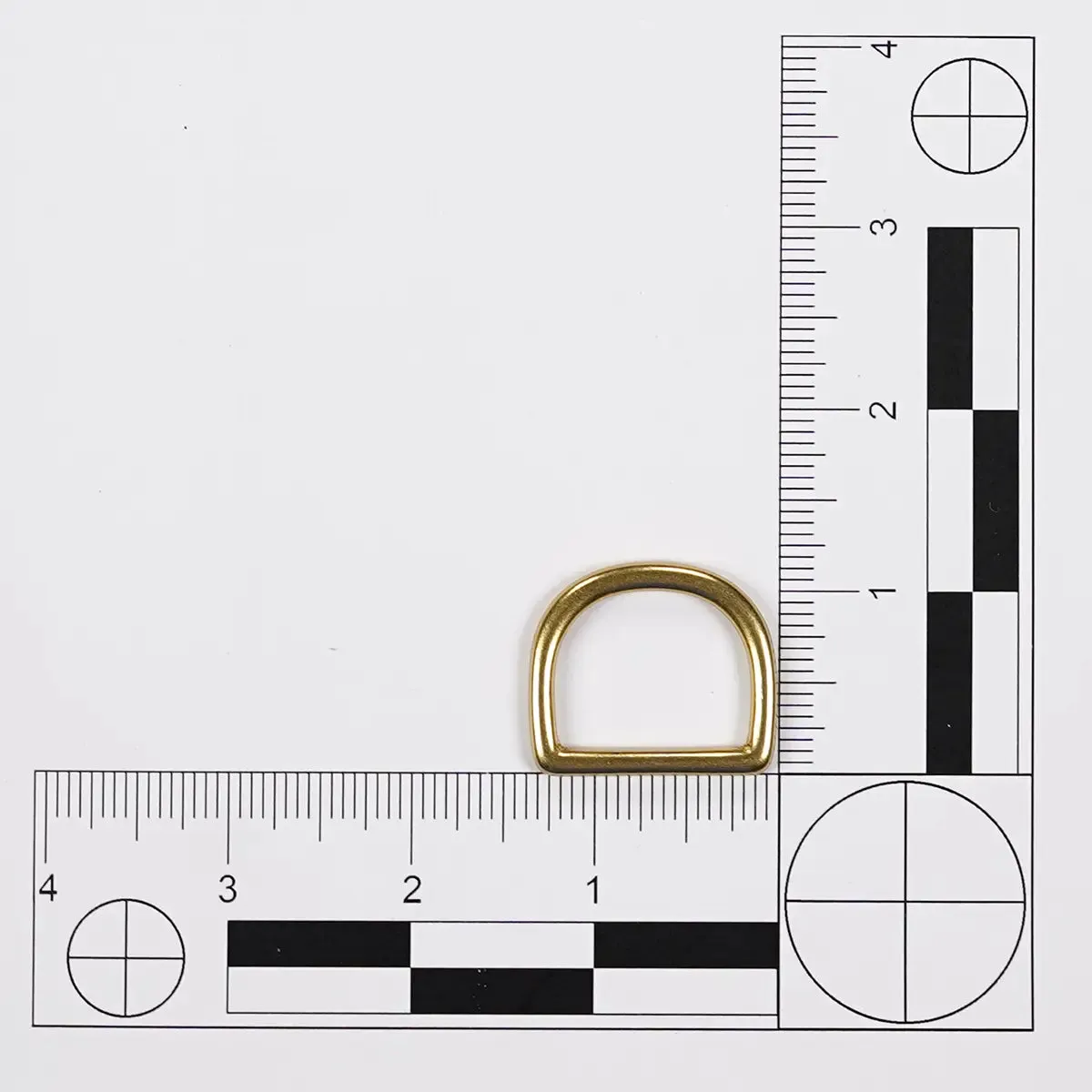 1 Inch Solid Brass D-Ring