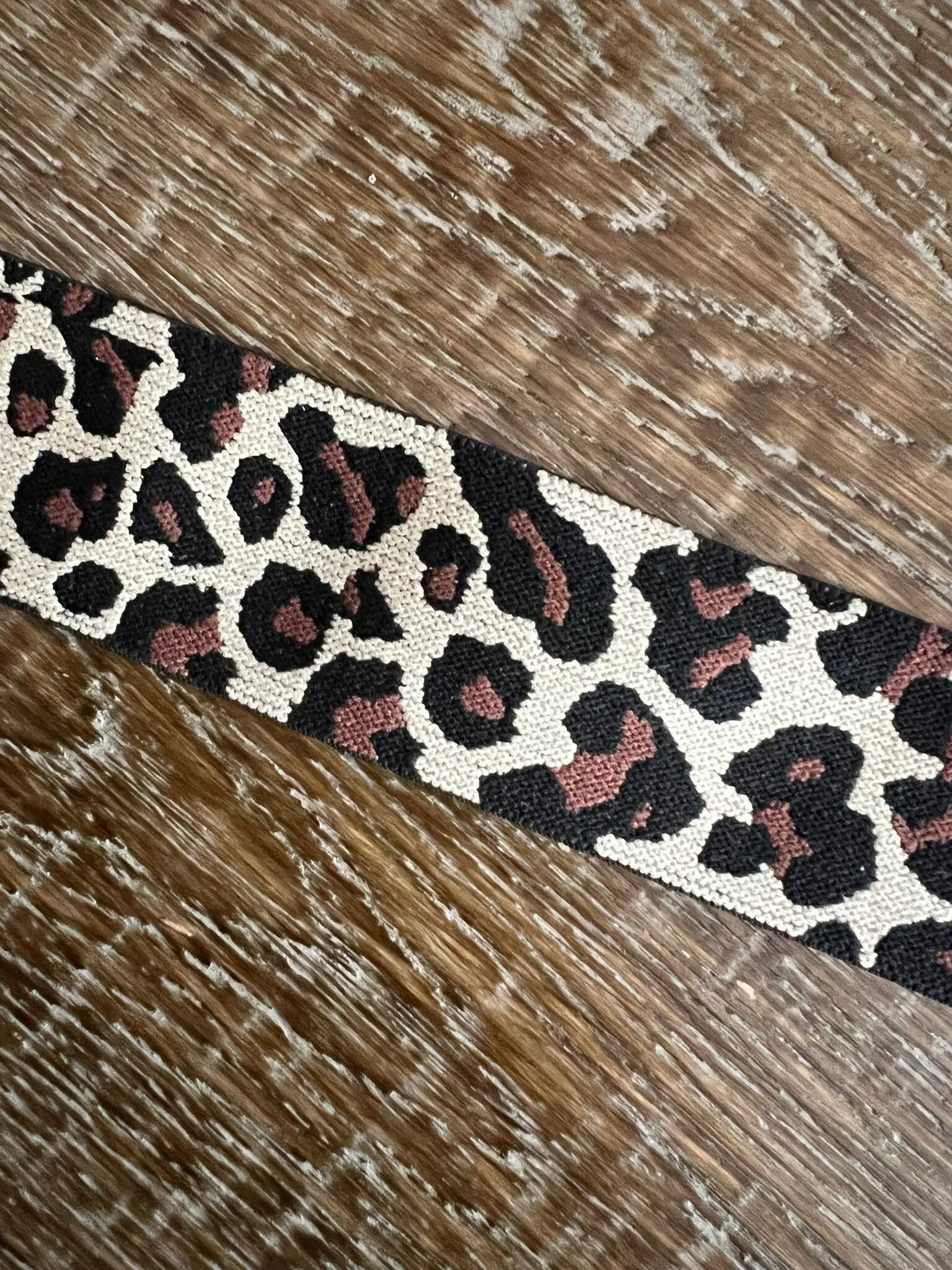 1.6” Wide Animal Print Elastic, Stretchy, Woven Elastic, Animal Print Design, Clothing, Belts, Bags