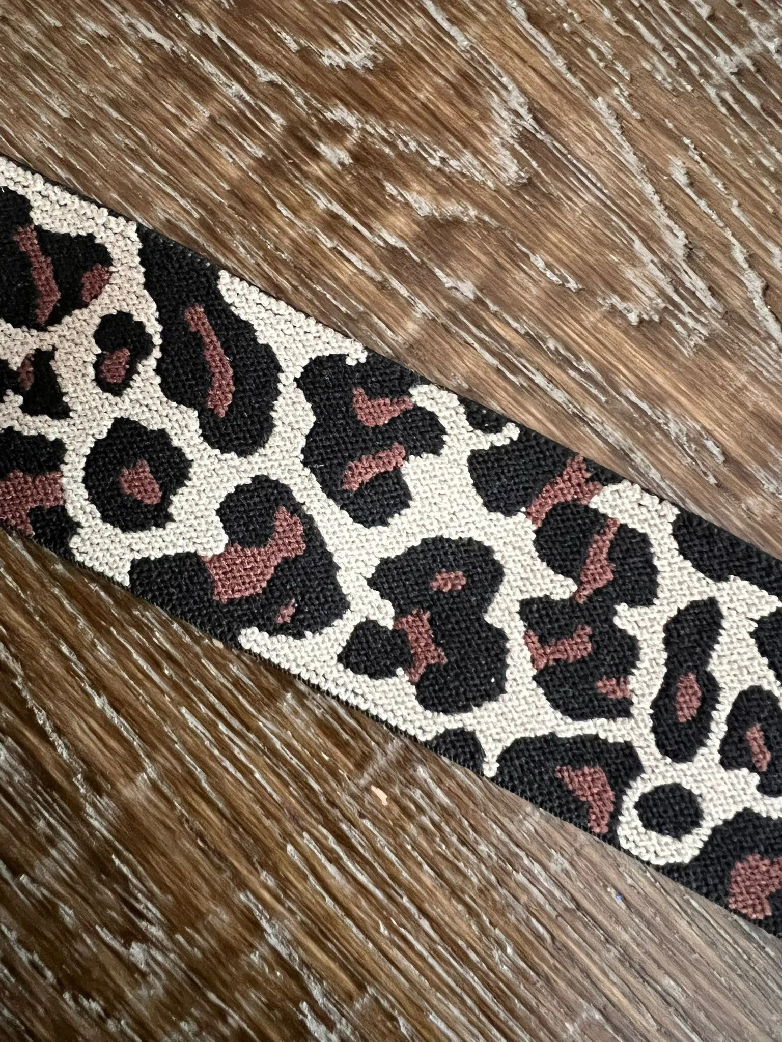 1.6” Wide Animal Print Elastic, Stretchy, Woven Elastic, Animal Print Design, Clothing, Belts, Bags