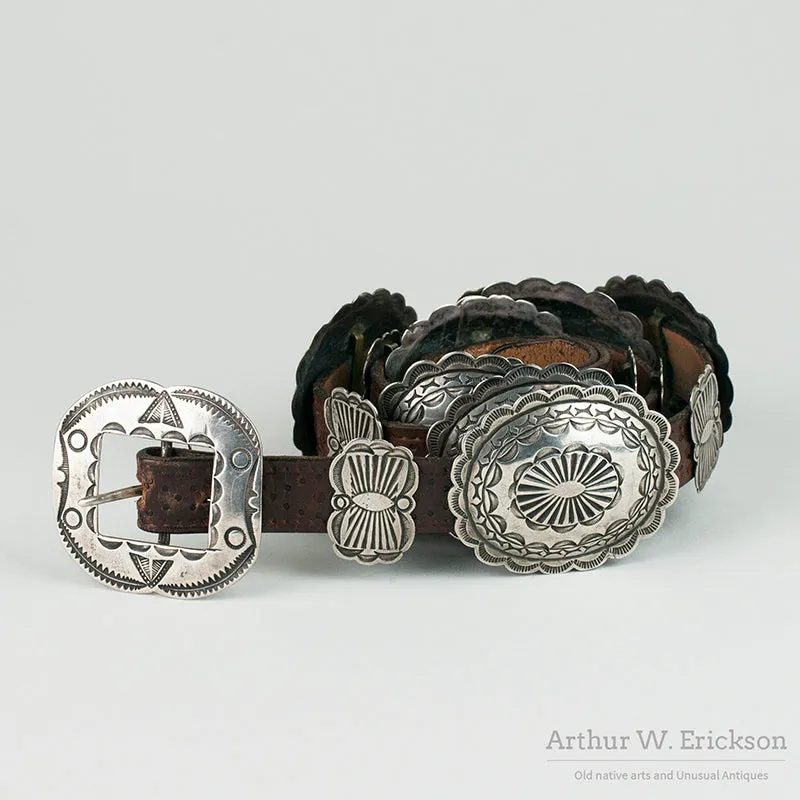 1930's Small Woman's Concho Belt