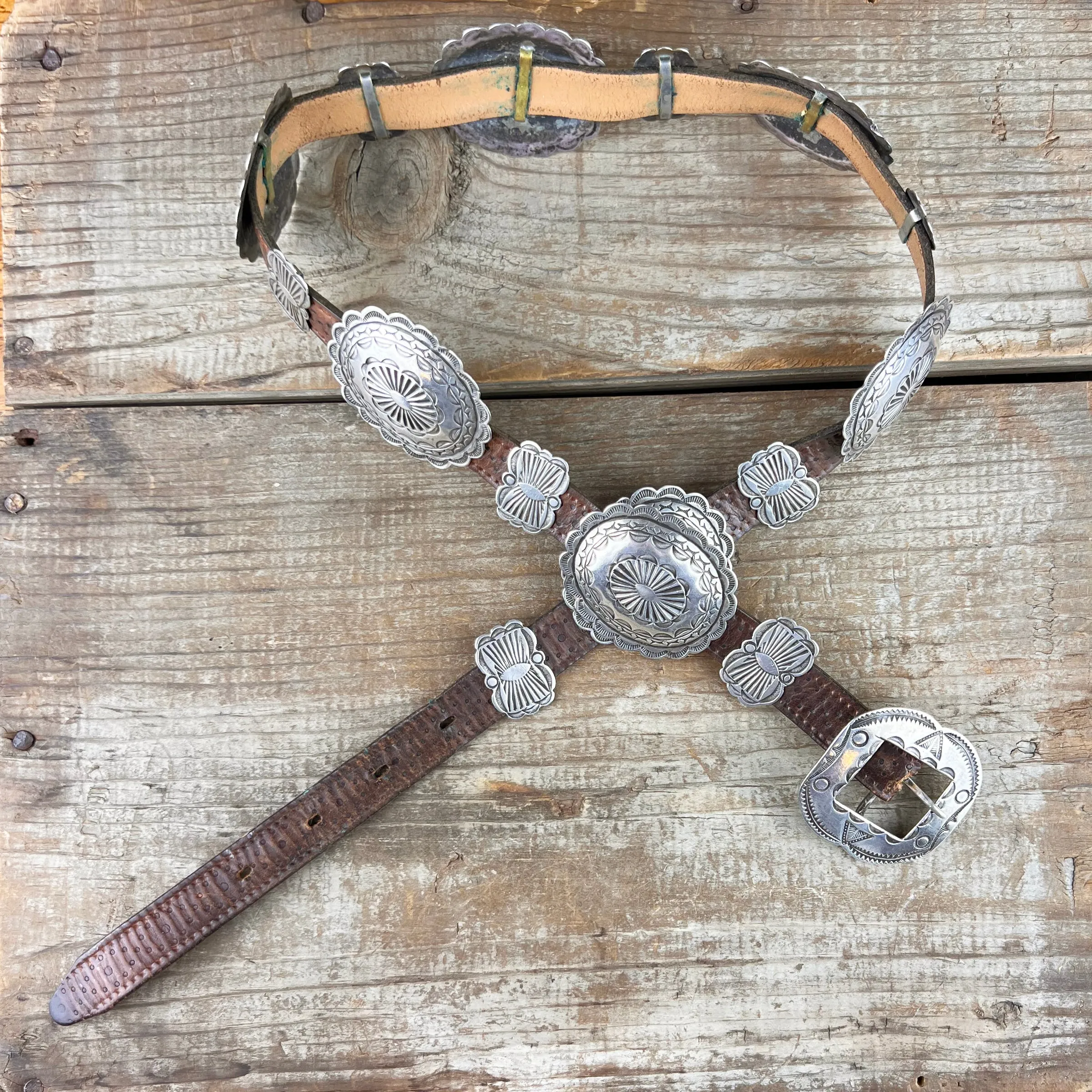 1930's Small Woman's Concho Belt