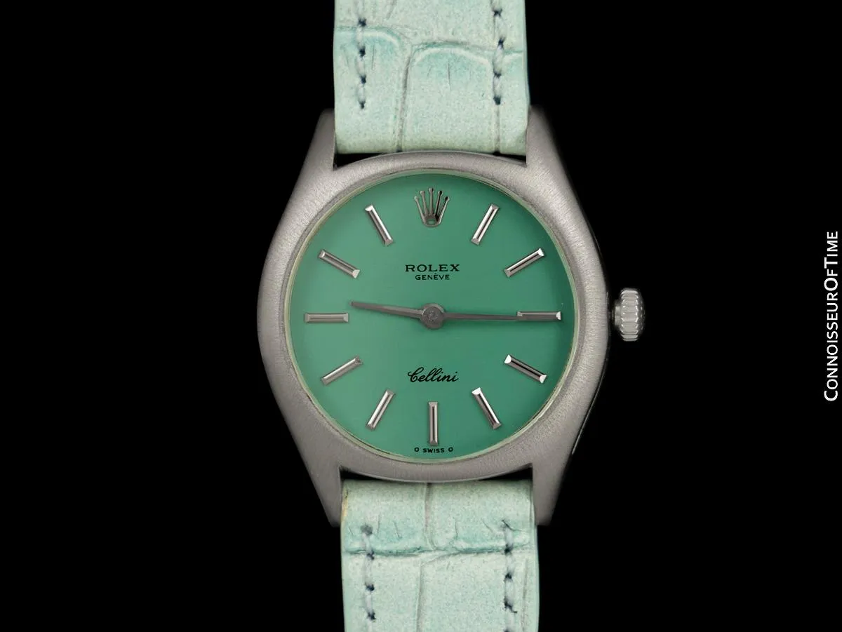 1969 Rolex Cellini Classic Vintage Ladies Watch, Ref. 3800 - 18K White Gold