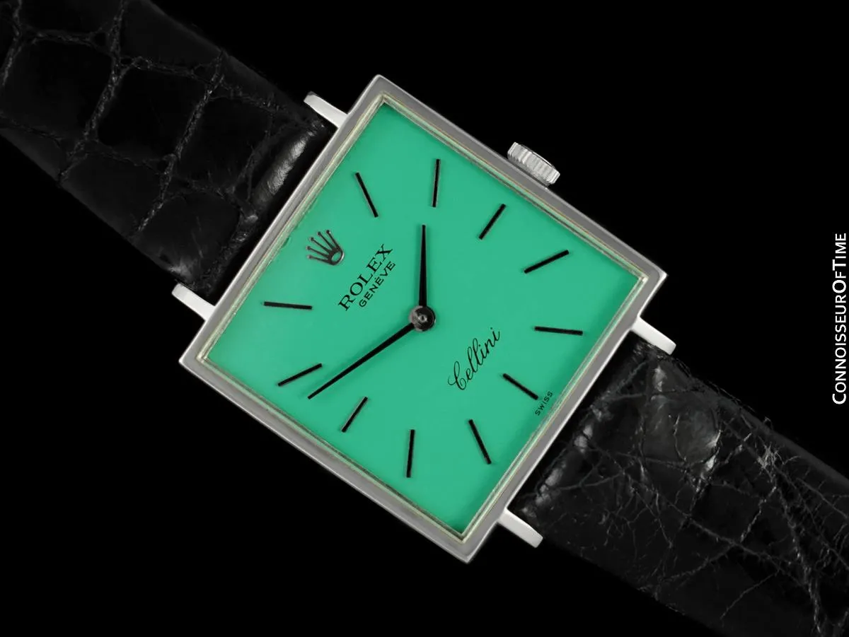 1974 Rolex Cellini Classic Vintage Ladies Square Ref. 3996 Watch - 18K White Gold