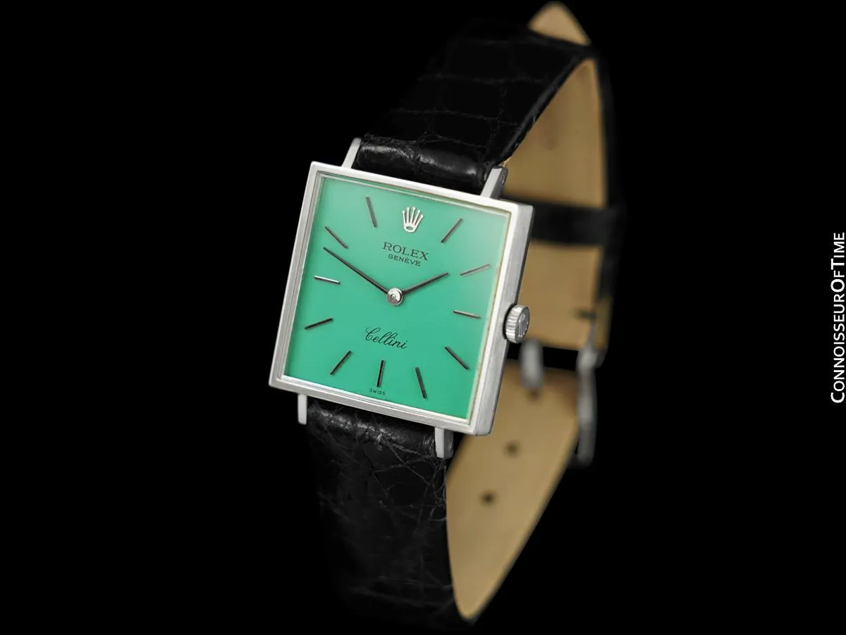 1974 Rolex Cellini Classic Vintage Ladies Square Ref. 3996 Watch - 18K White Gold