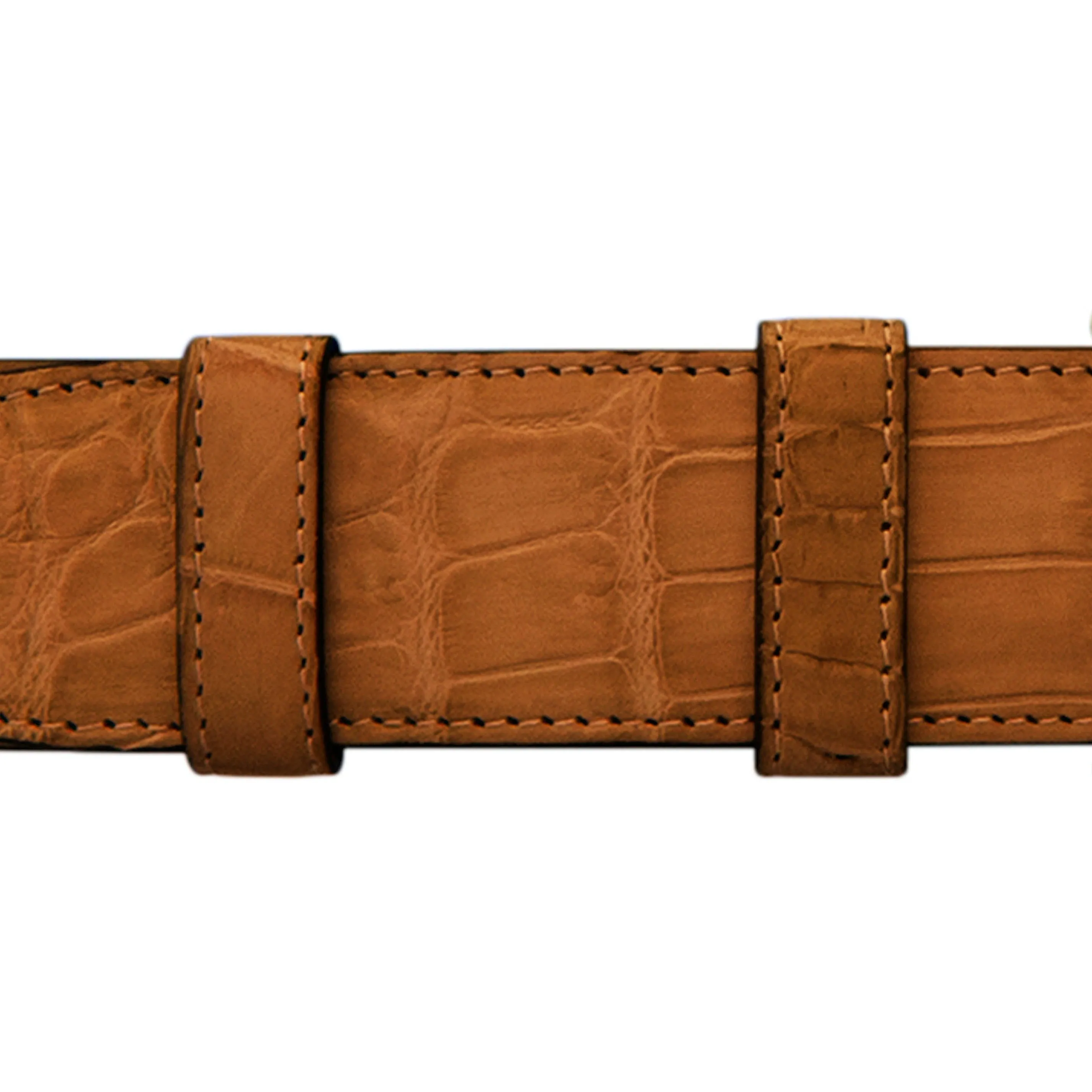 1" Dark Sand Classic Belt with Denver Casual Buckle in Matt Nickel