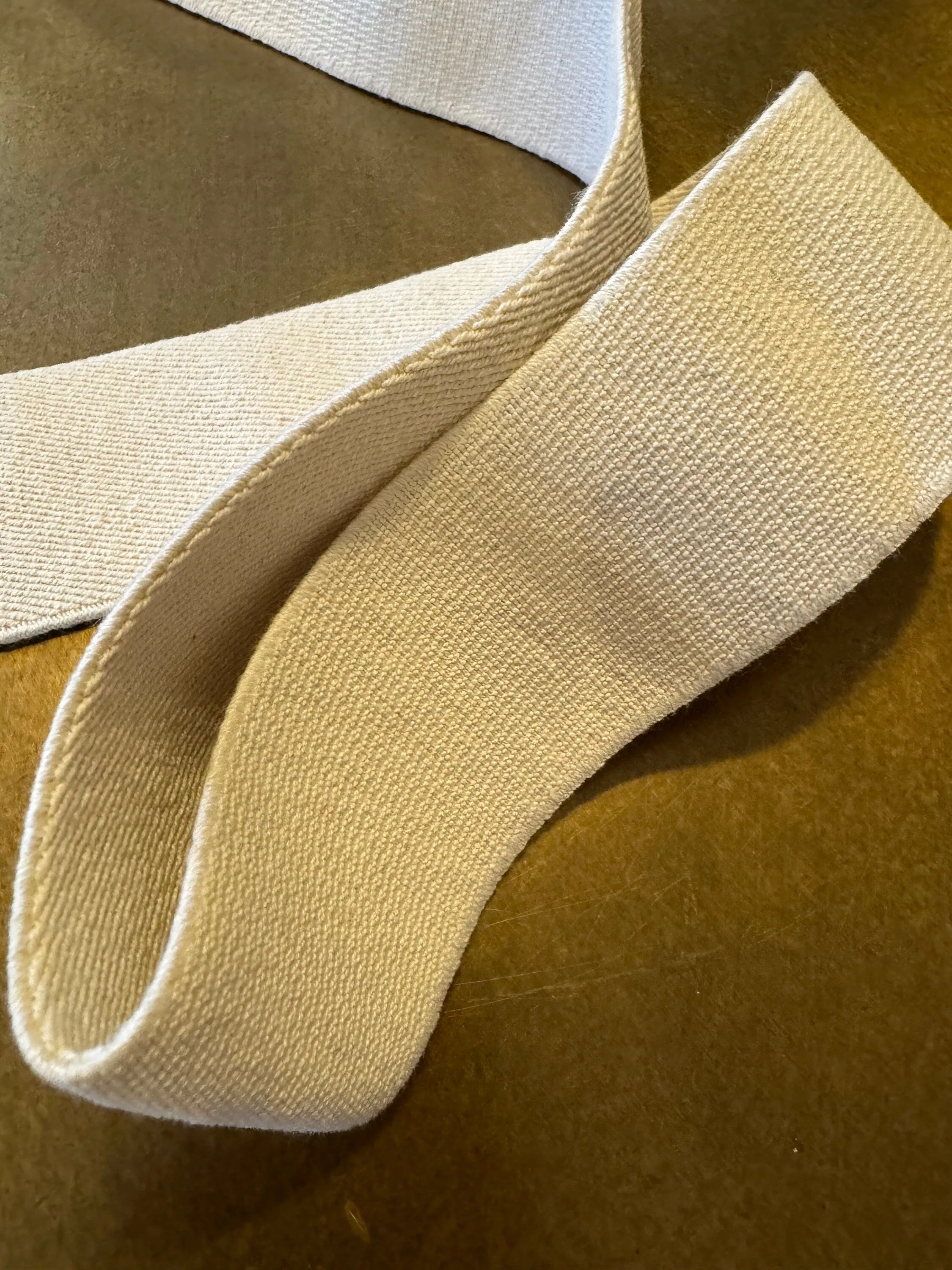 2” Wide Strong Woven Elastic,  Quality Elastic, Waistband, Belts, Fashion, Stripe Elastic, Beige