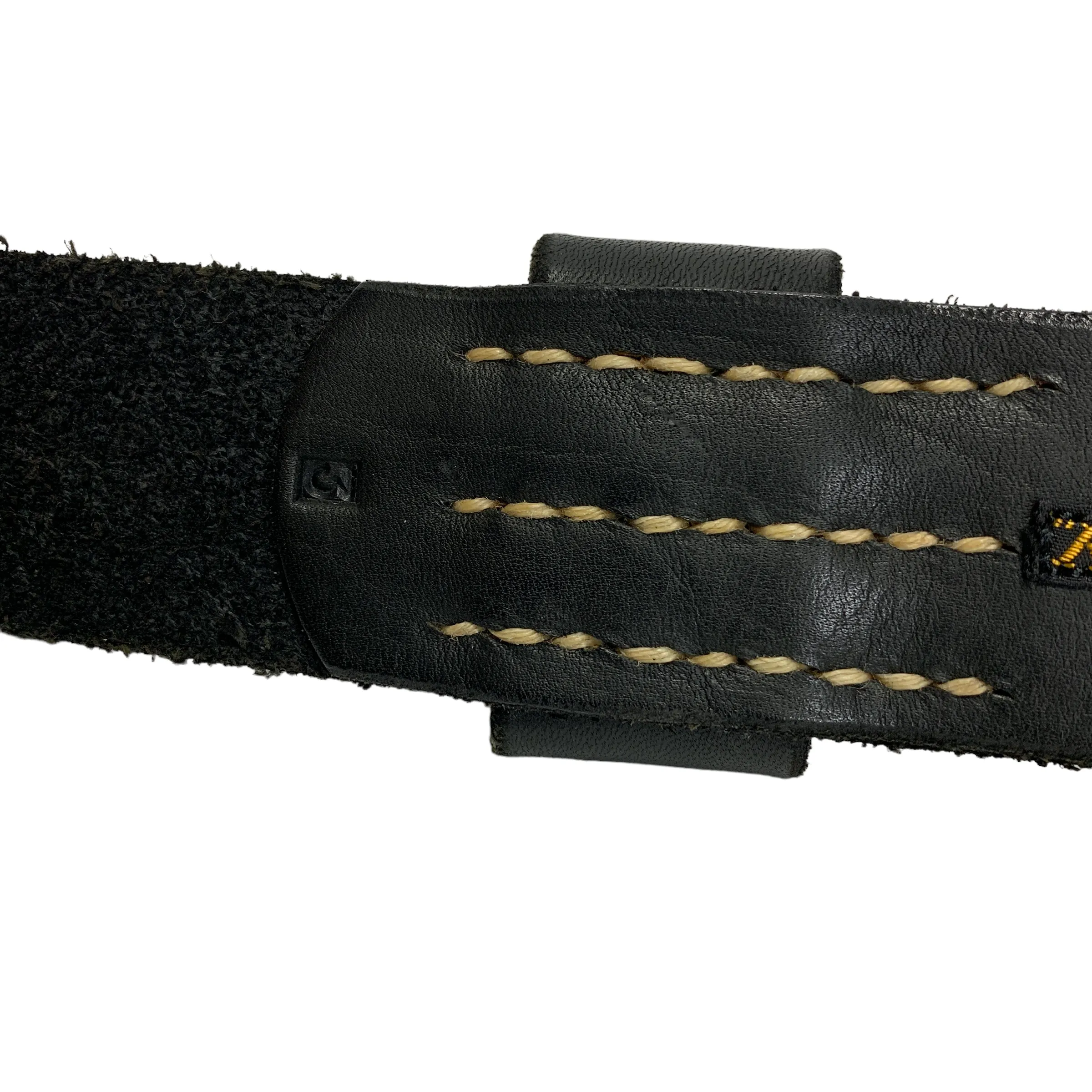 [3] Kapital Leather Potlach Cross Brass Nub Belt