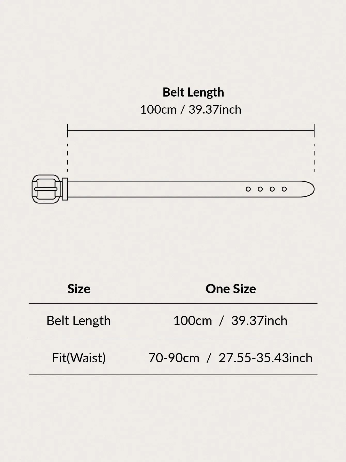 4pcs O-ring Buckle Belt