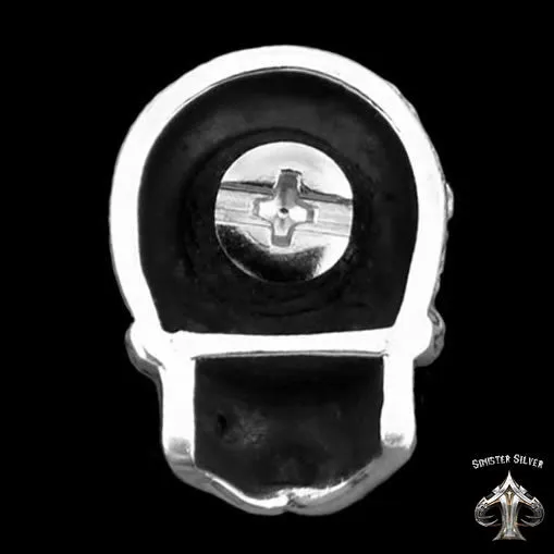 925 Sterling Silver Sugar Skull Day Of The Dead Biker Concho