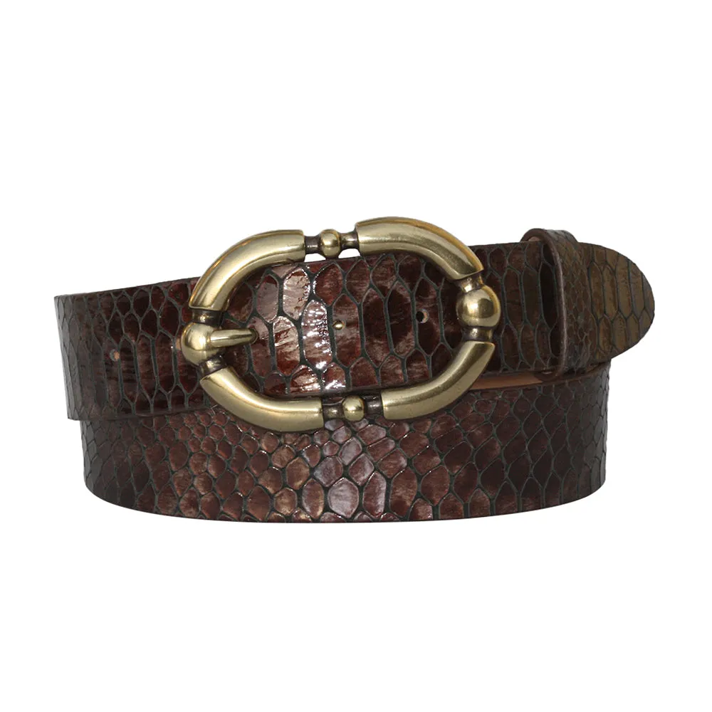 Aged Gold Oval Detachable Buckle.