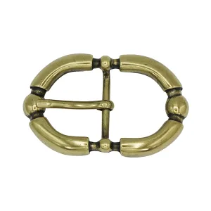 Aged Gold Oval Detachable Buckle.