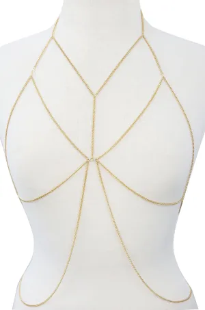 Amazing Armor Chain Bralette in Gold