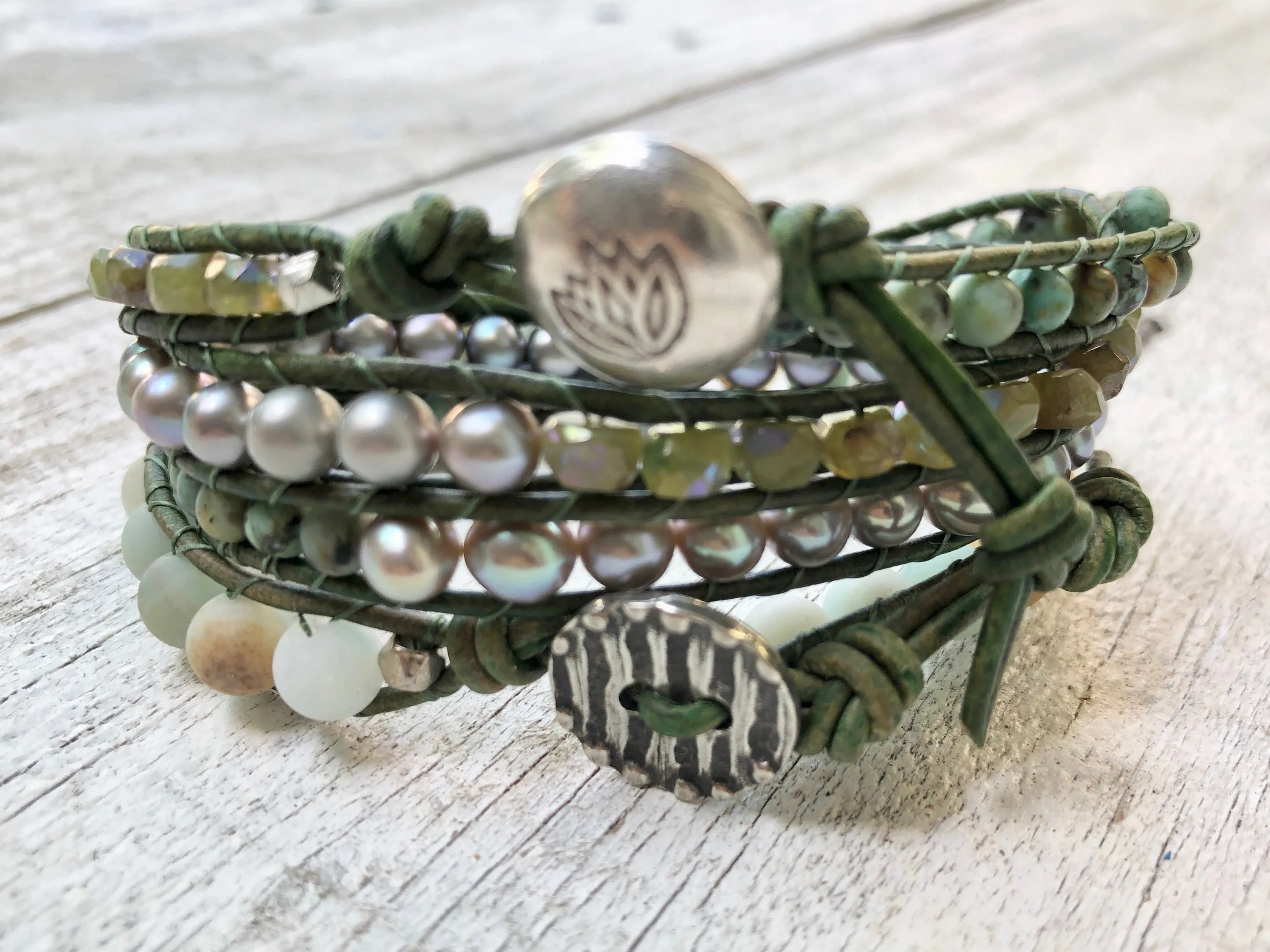 Amazonite Wrap Bracelet