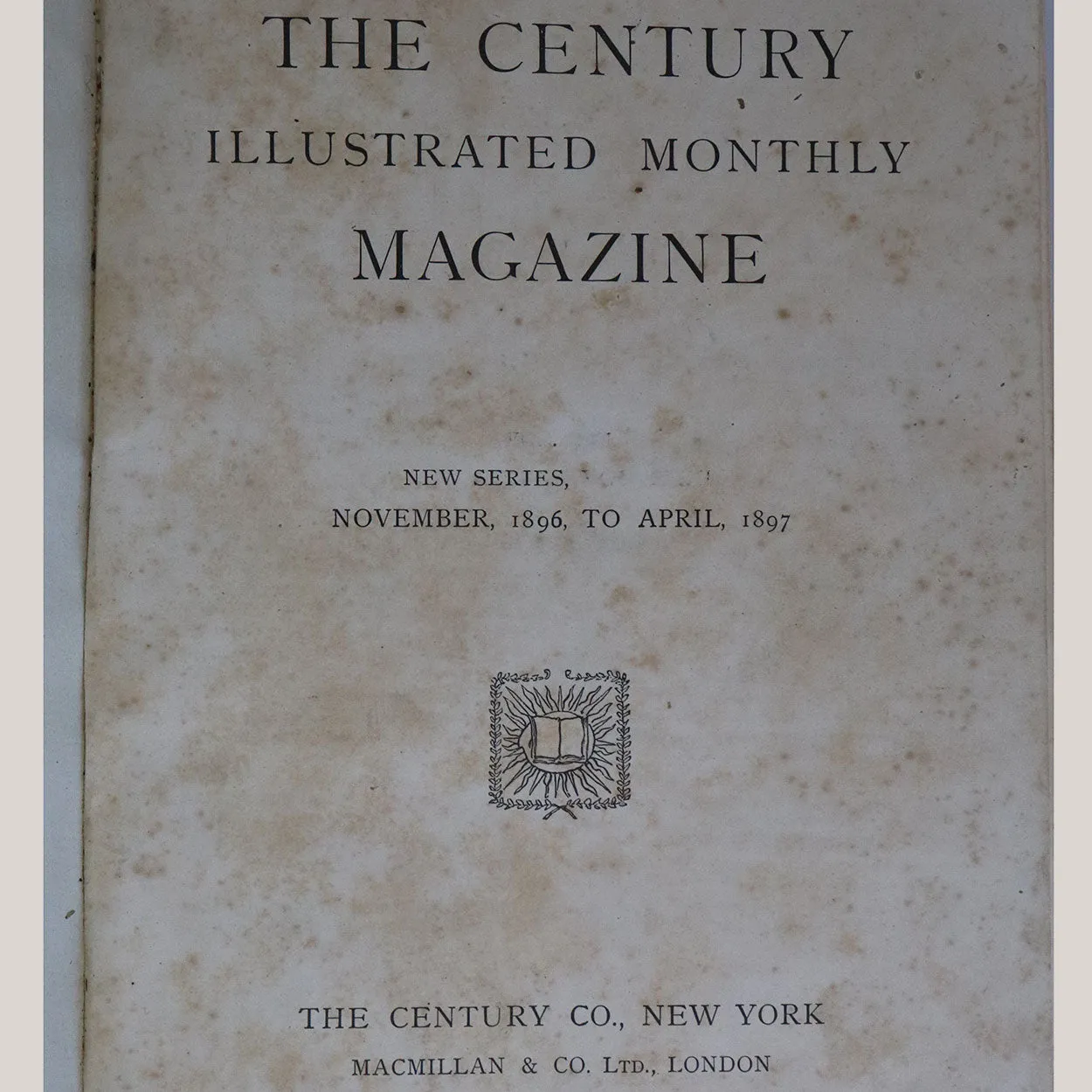 American Leather Bound Book: The Century Illustrated Monthly Magazine