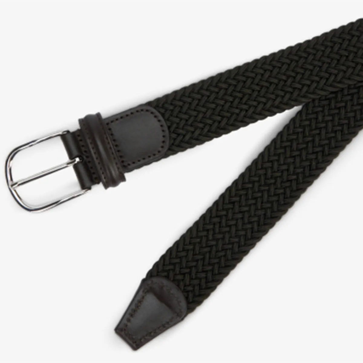 Andersons Classic Elastic Woven Belt Olive