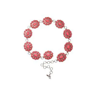 Angel Ranch Ladies' Pink Concho Belt