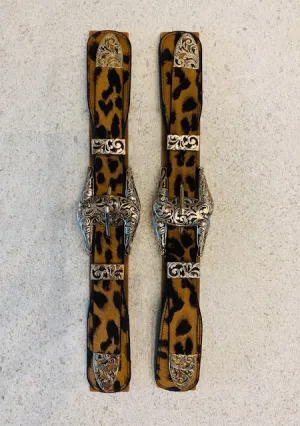 Animal Print Gold Double Buckle Belt