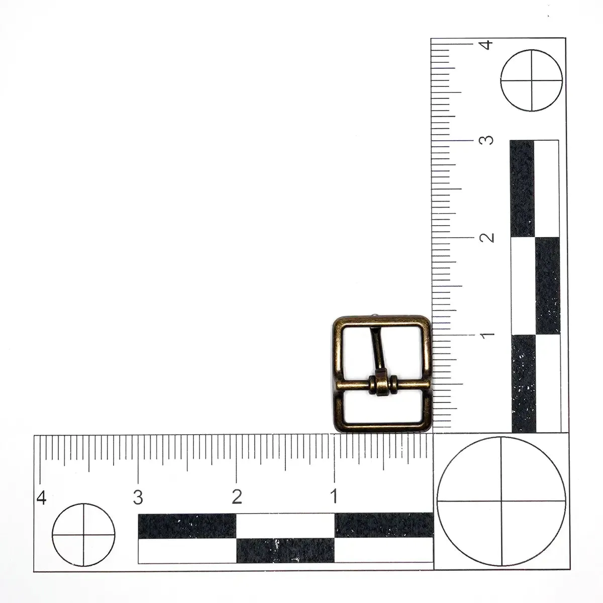 Antique Brass Center Bar Buckle 3/4 Inch