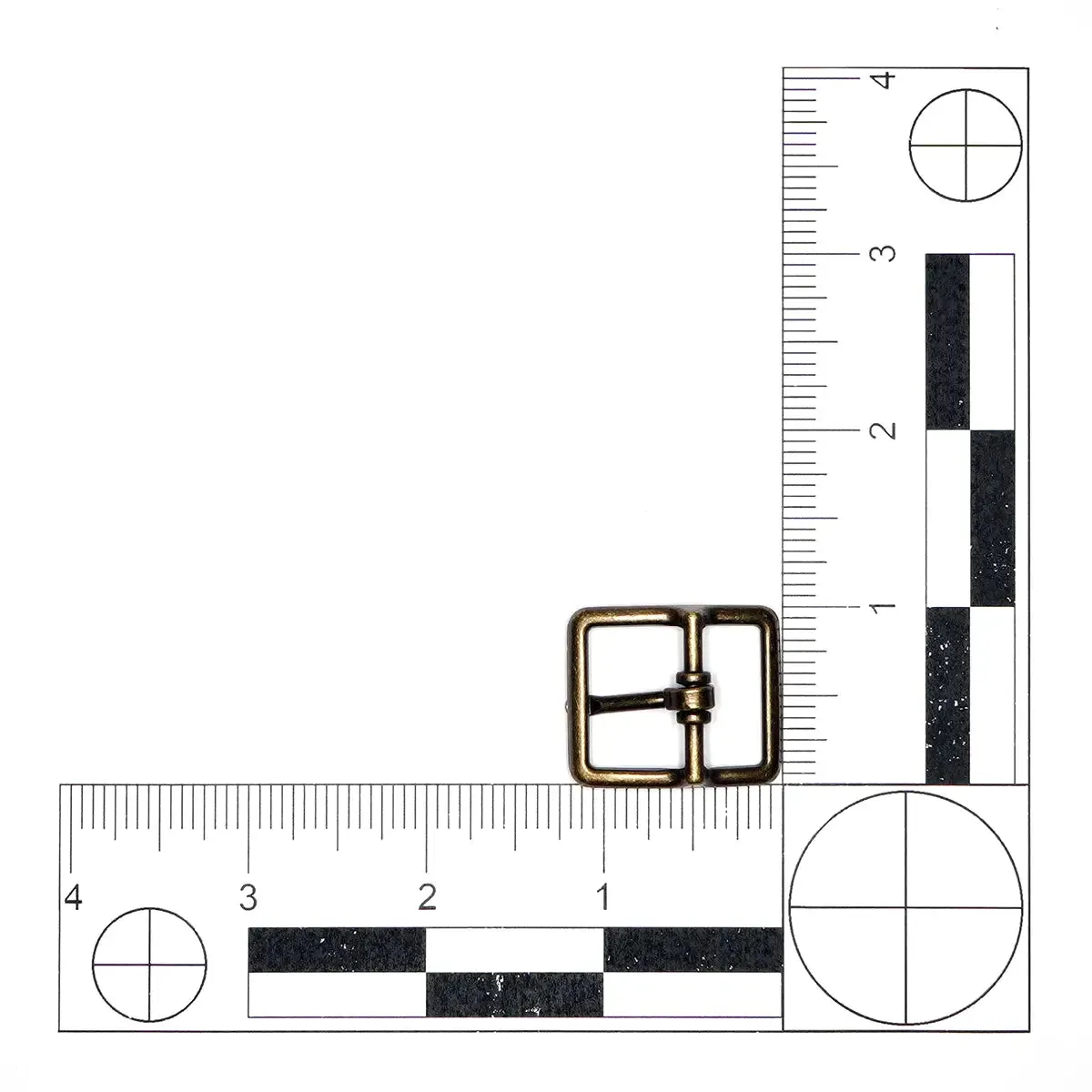 Antique Brass Center Bar Buckle 3/4 Inch