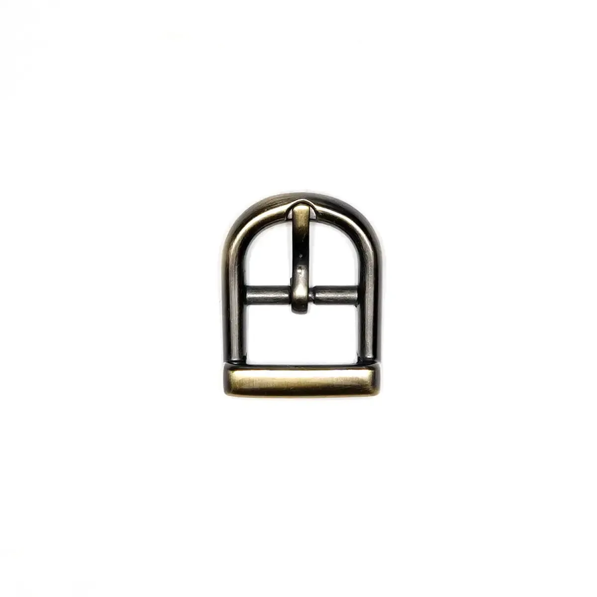 Antique Brass Center Bar D Buckle 5/8 Inch