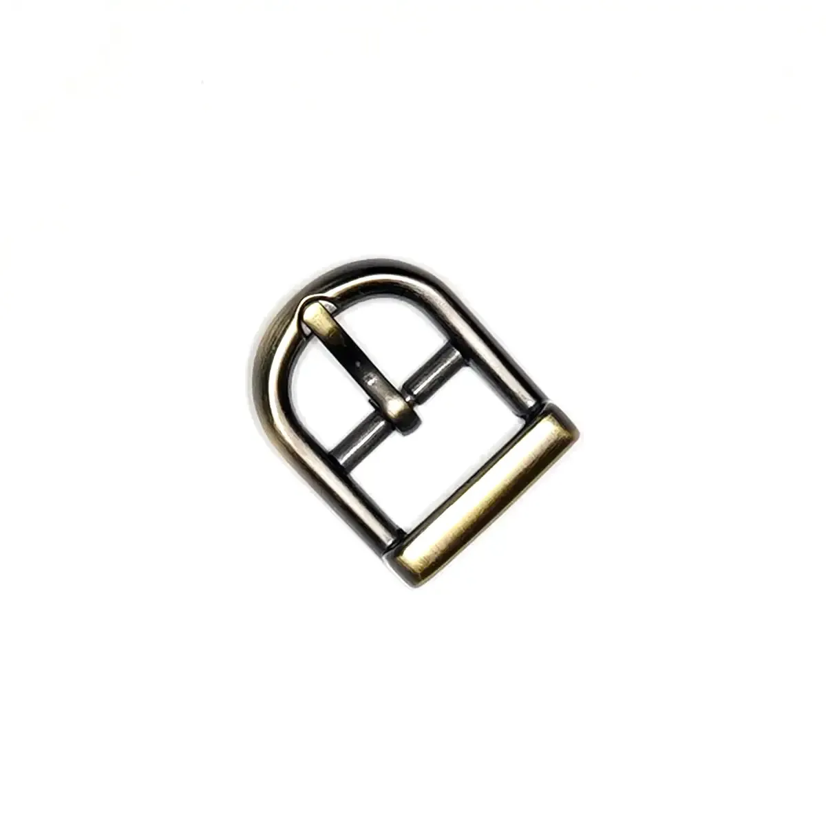 Antique Brass Center Bar D Buckle 5/8 Inch