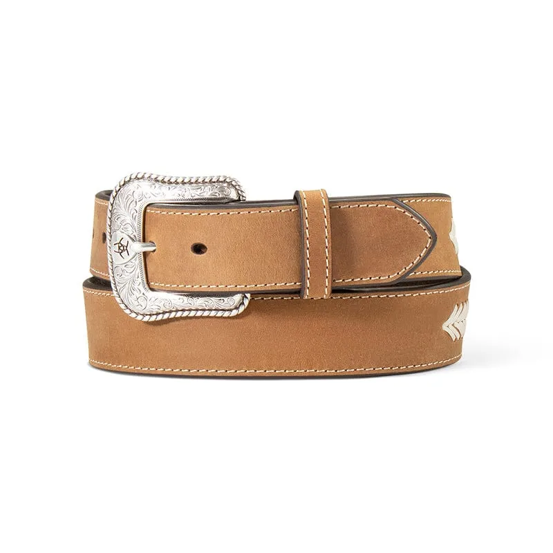 Ariat Belt Mens Floral Tab Conchos