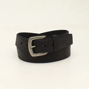 Ariat Beveled Edge Embroidered Logo Black Belt