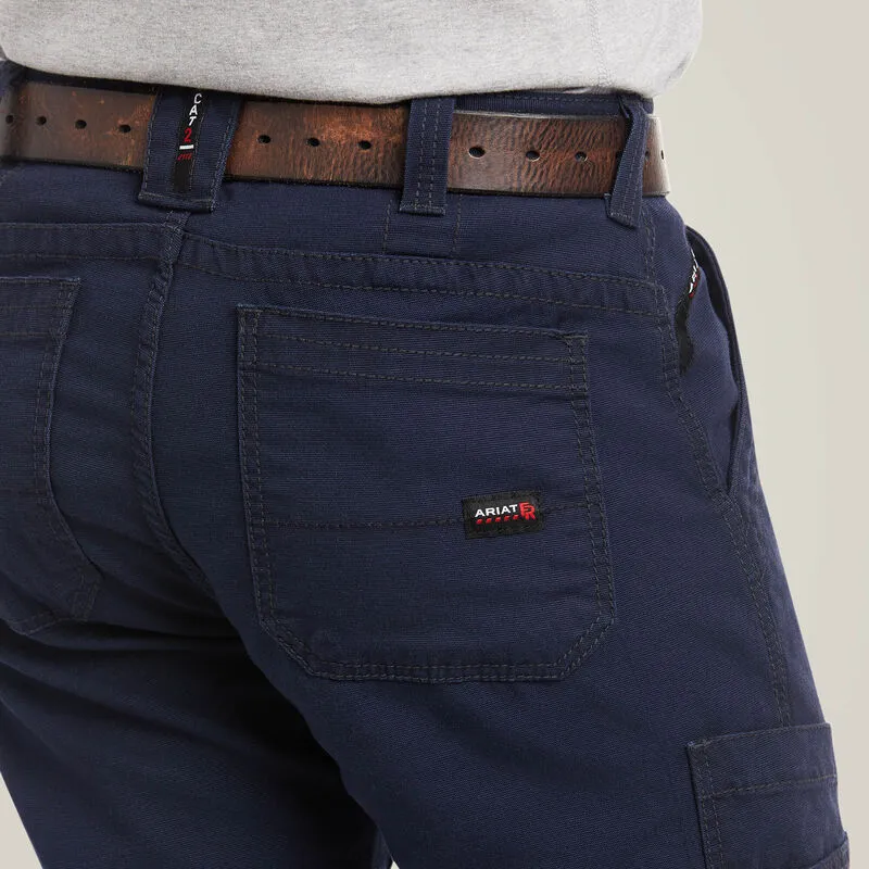 Ariat Men's Flame Resistant M5 Stretch DuraLight Stackable Straight Leg Pant Navy - 10034648
