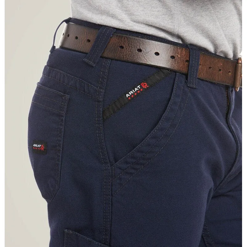 Ariat Men's Flame Resistant M5 Stretch DuraLight Stackable Straight Leg Pant Navy - 10034648