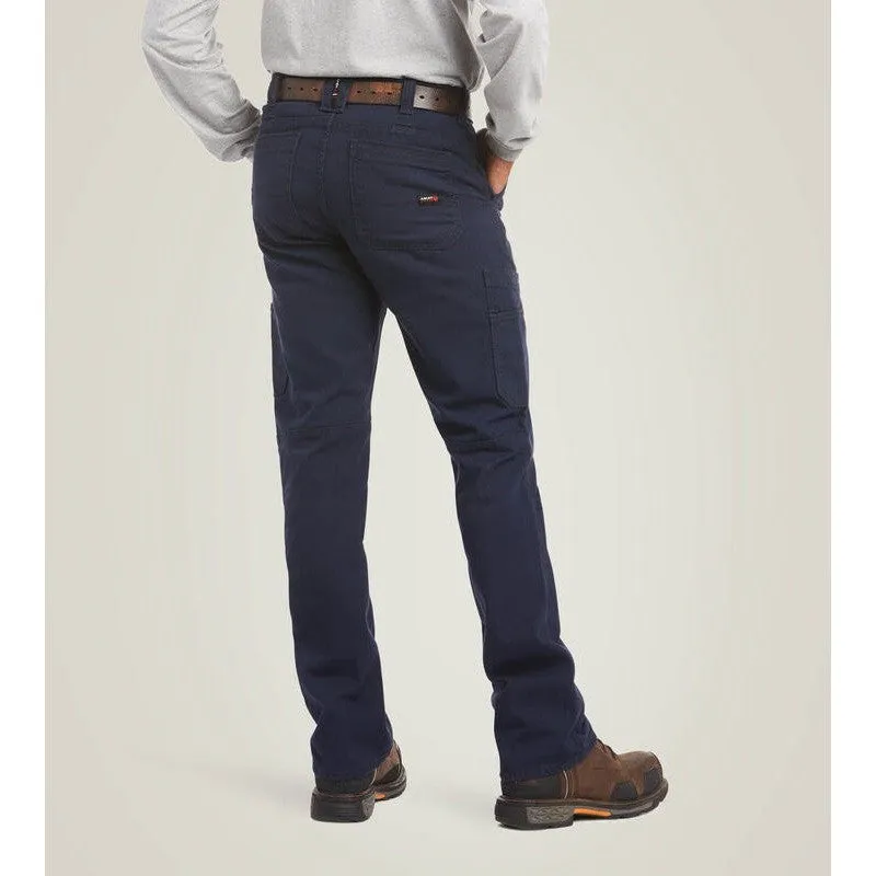 Ariat Men's Flame Resistant M5 Stretch DuraLight Stackable Straight Leg Pant Navy - 10034648
