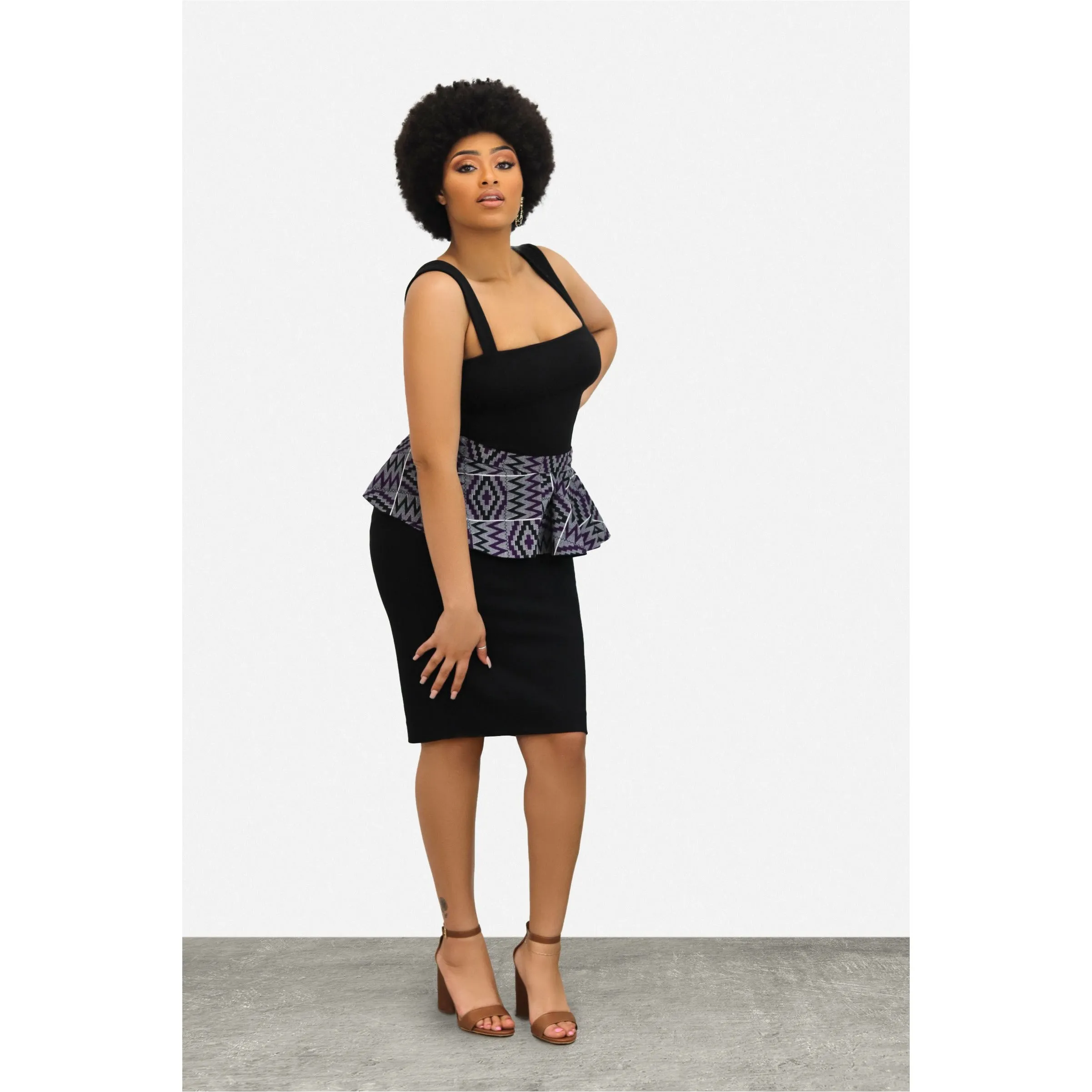 Ashanti Ankara African Peplum Wrap Belt