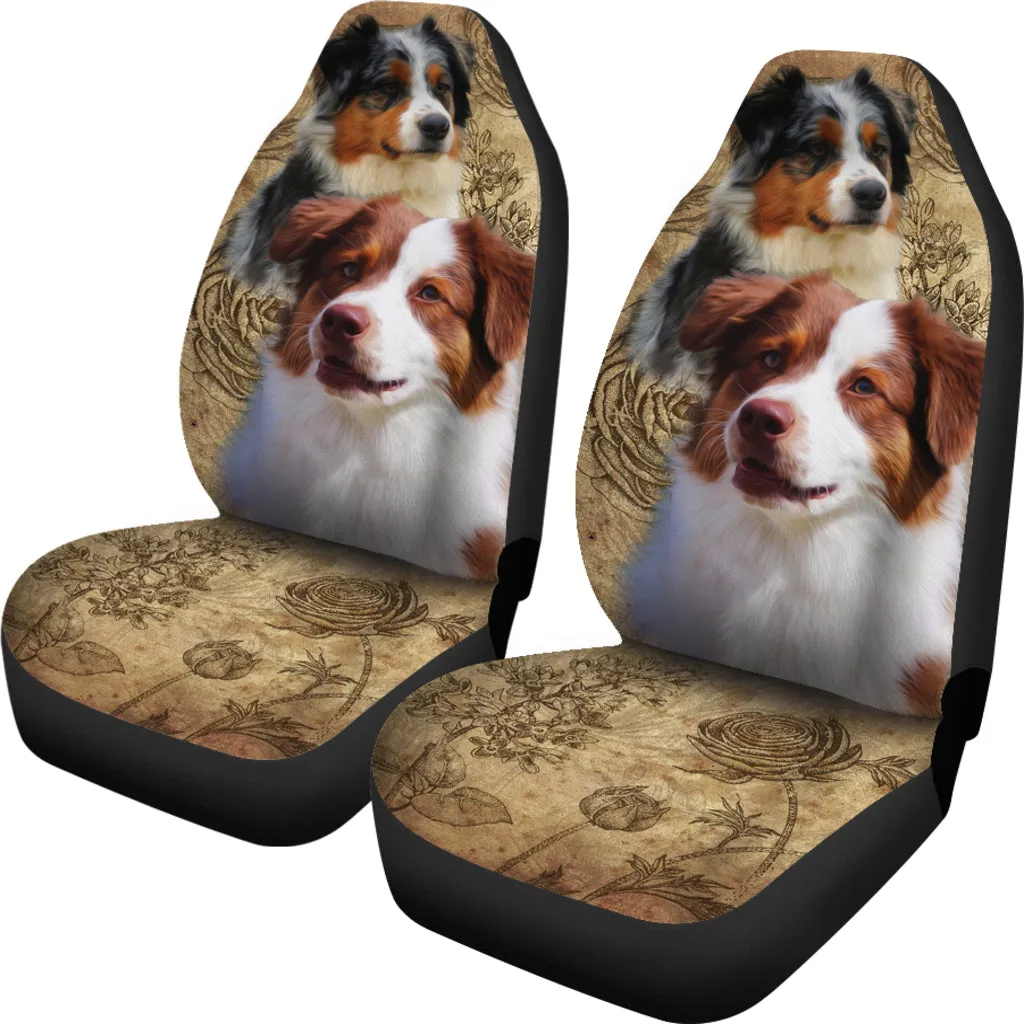 Australian Shepherd Car Seat Covers (Set of 2)