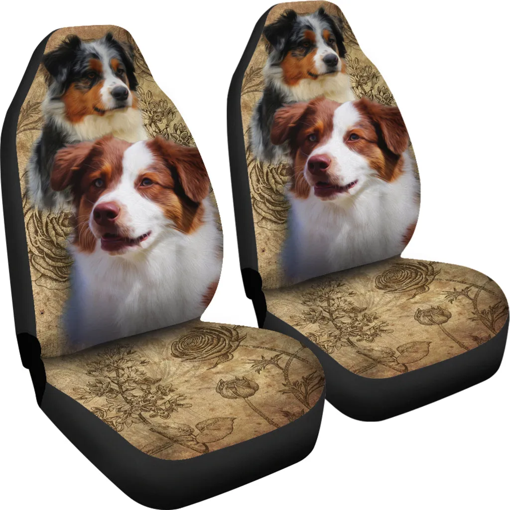 Australian Shepherd Car Seat Covers (Set of 2)