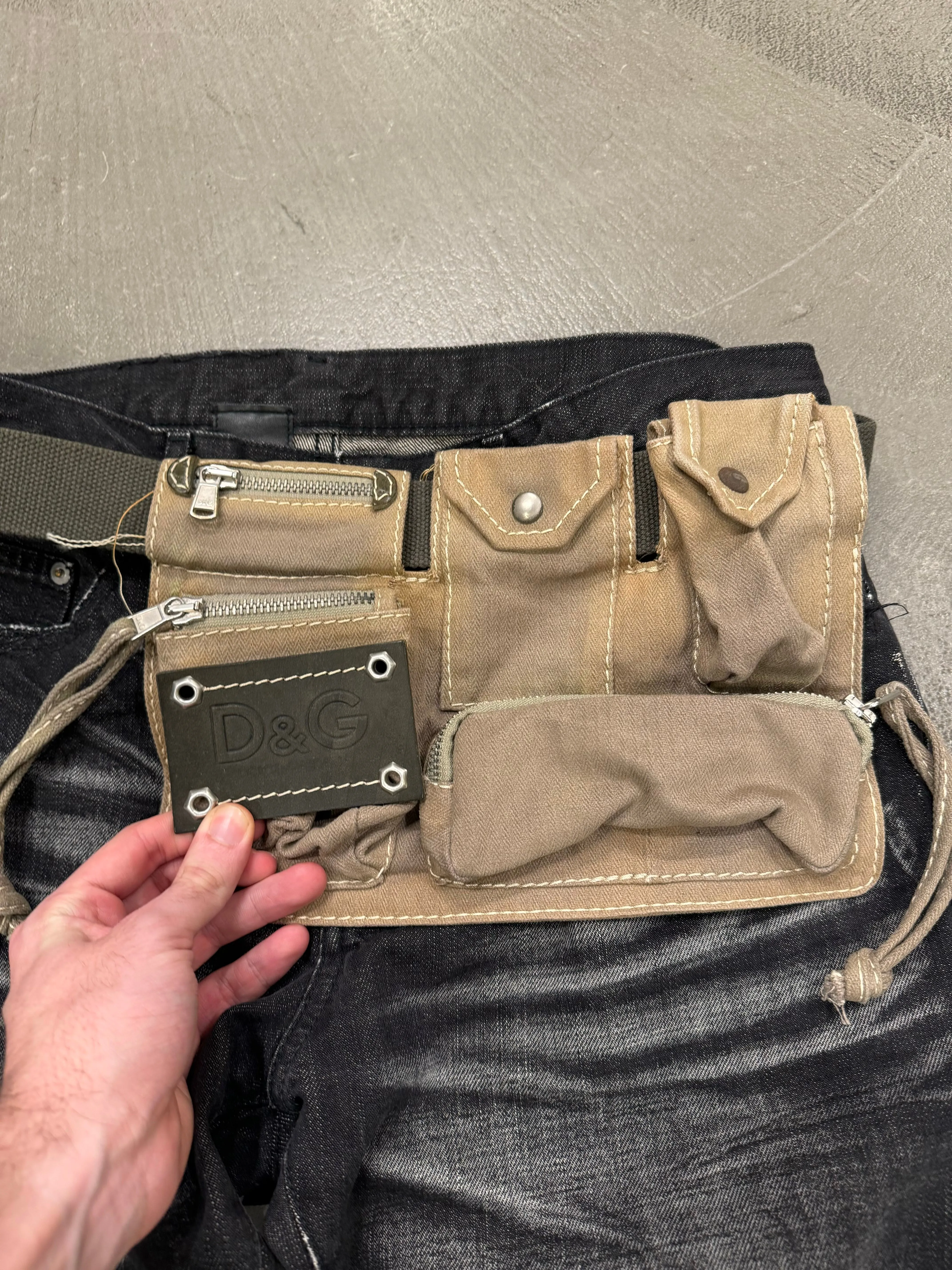 A/W2003 Dolce & Gabbana military waist bag