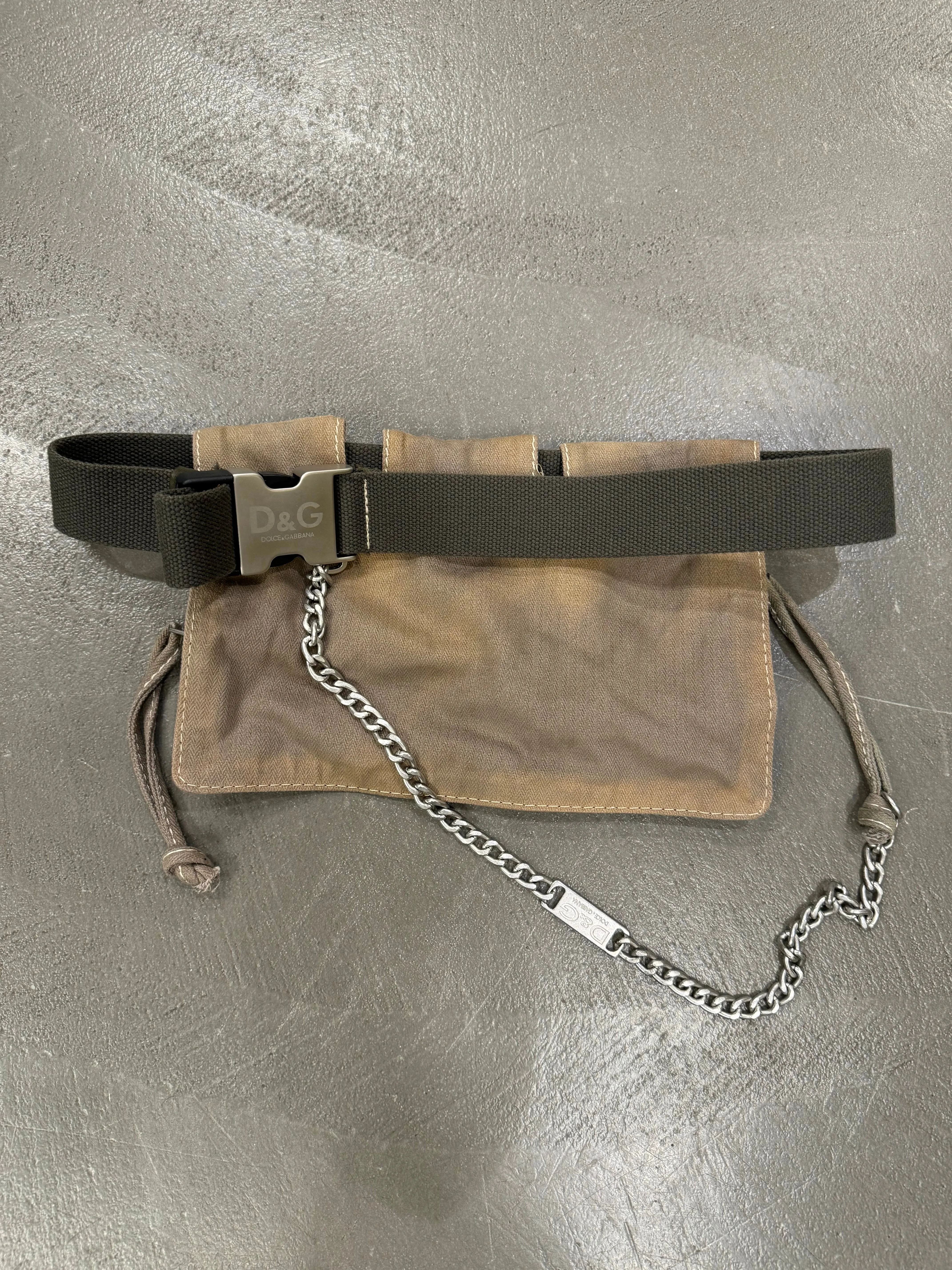 A/W2003 Dolce & Gabbana military waist bag