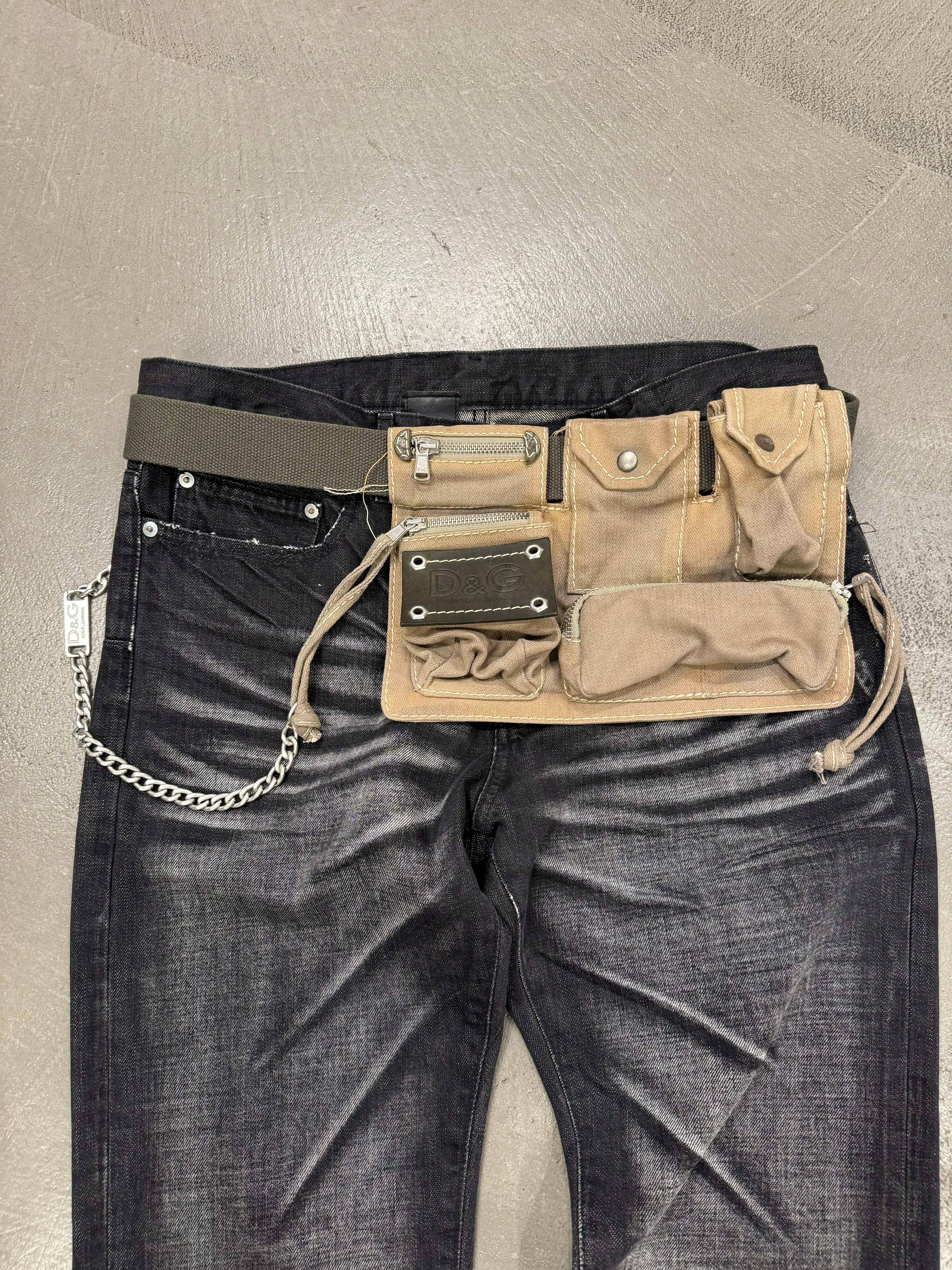 A/W2003 Dolce & Gabbana military waist bag