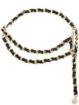 B-Low the Belt Gissel Leather and Chain Belt