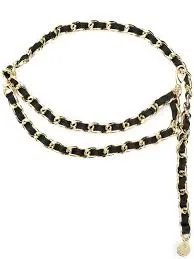 B-Low the Belt Gissel Leather and Chain Belt