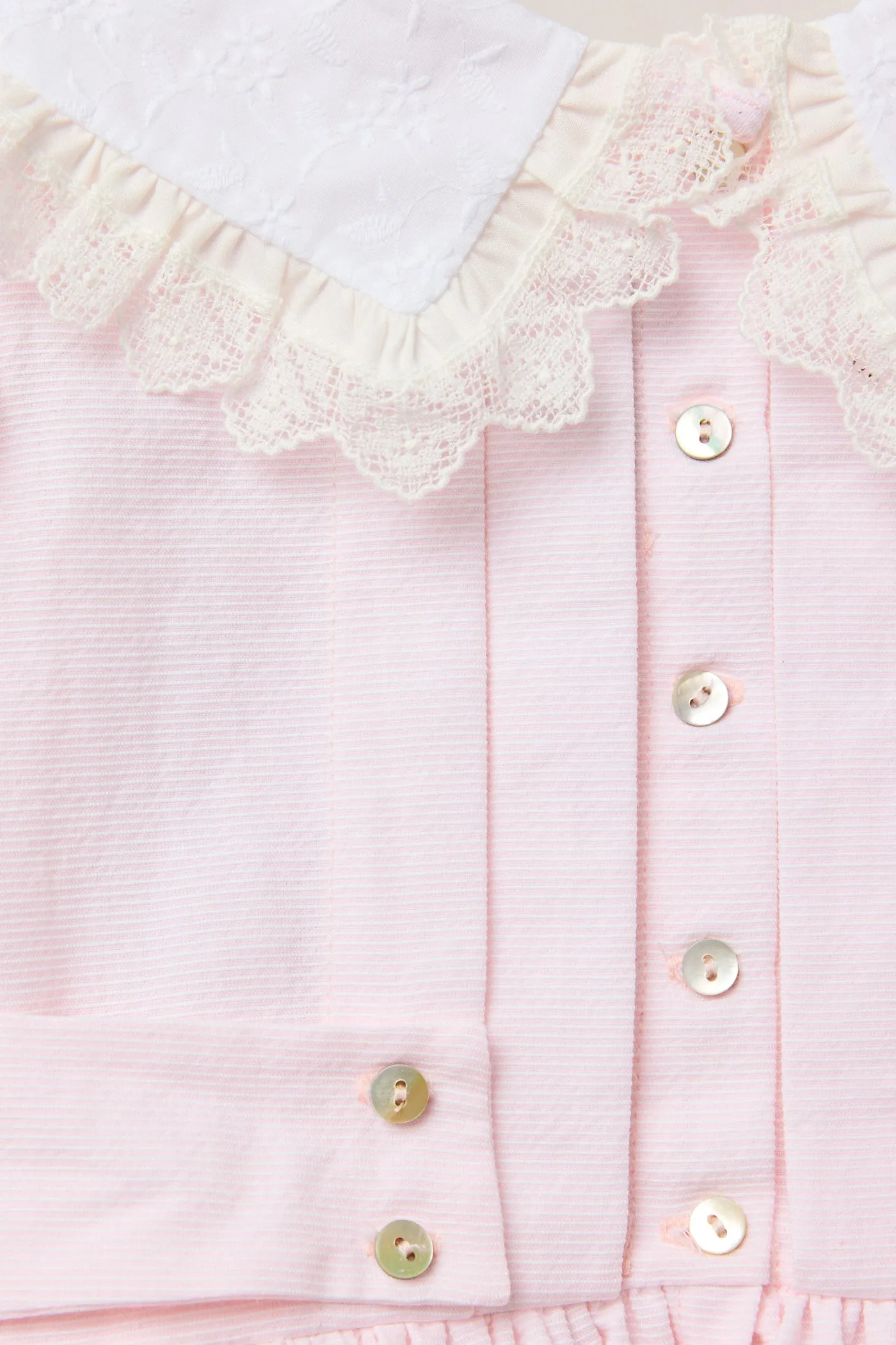 Baby Piano Dress Pink Stripe