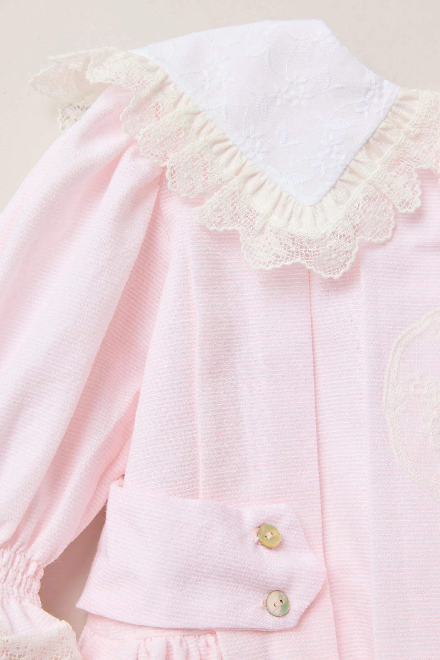 Baby Piano Dress Pink Stripe