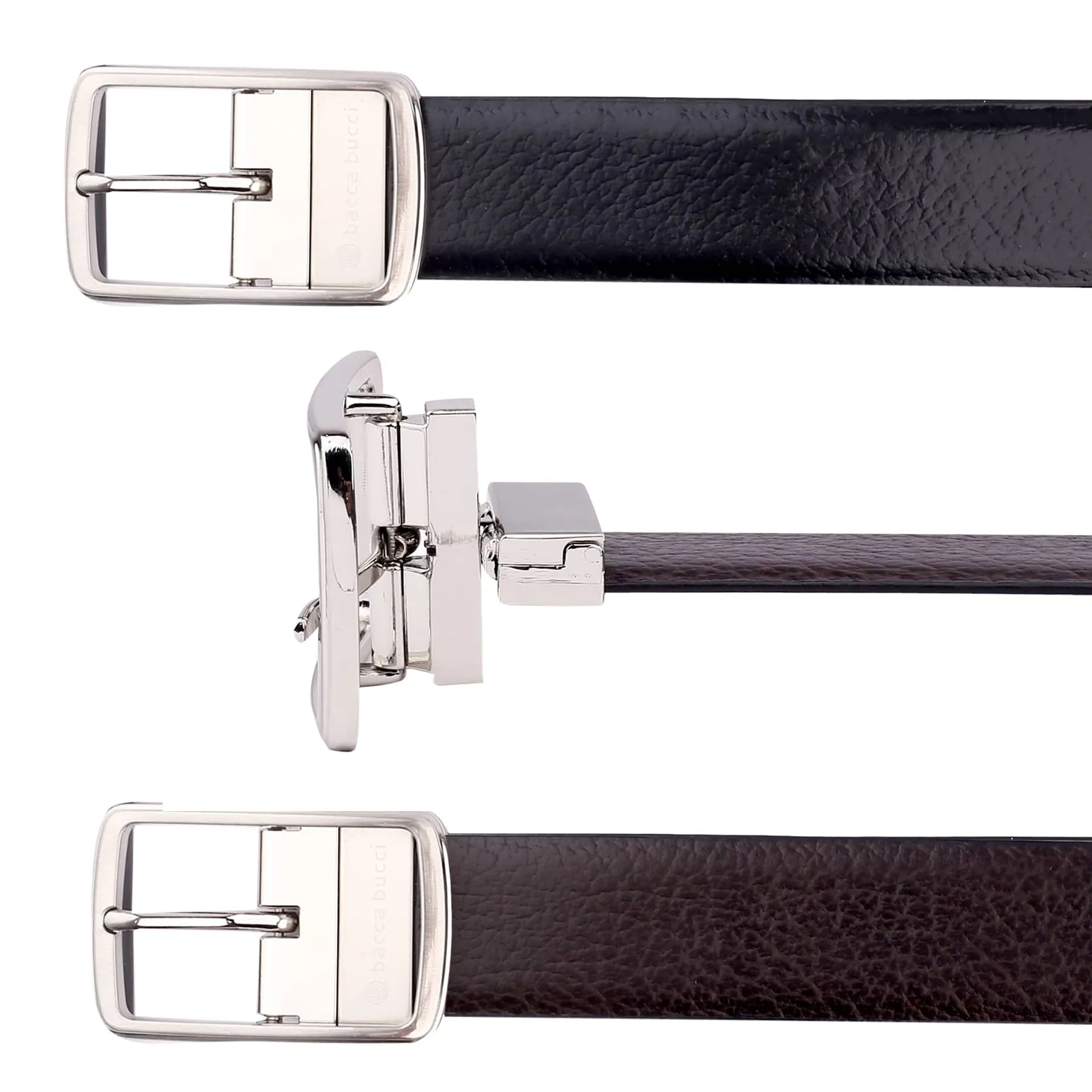 Bacca Bucci Auto reversible dress belt with Genuine Leather