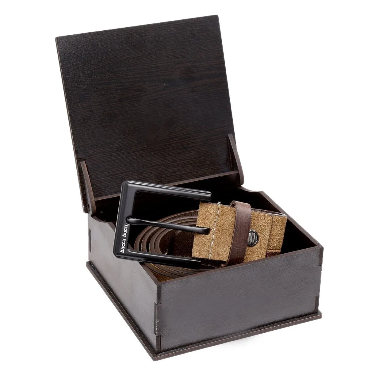 Bacca Bucci dress Belt full Leather & Suede Belt with nickle free Buckle