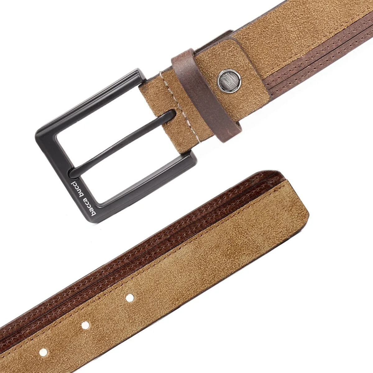 Bacca Bucci dress Belt full Leather & Suede Belt with nickle free Buckle